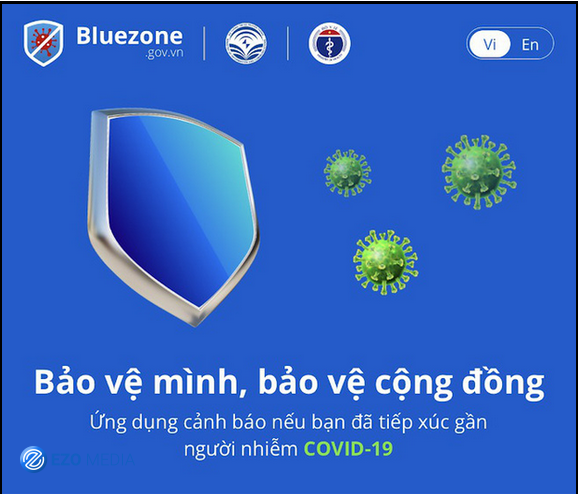 Ứng dụng Bluezone: Cảnh báo người dùng nguy cơ tiếp xúc với người nhiễm Covid-19